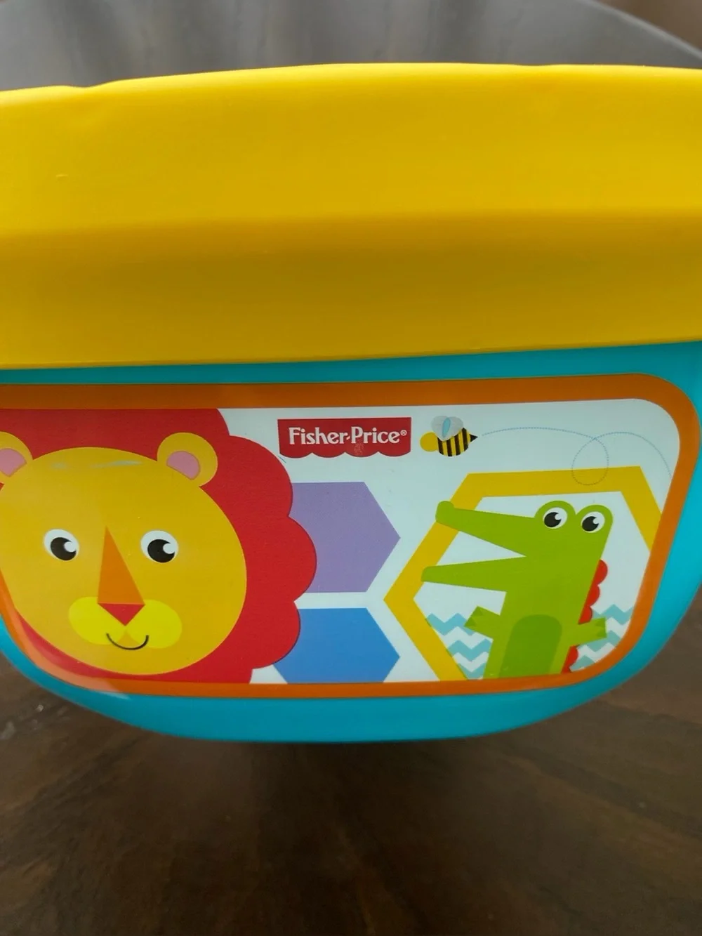 Fisher-Price Baby’s First Blocks Shape Sorter Bucket with 5 Blocks